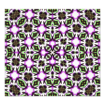 Abstract Pattern green purple Photo Print