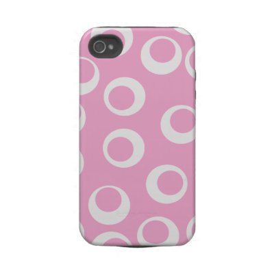 Abstract Pattern. Pink and White. Iphone 4 Tough Case by Graphics_By_Metarla