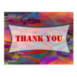 Abstract Pattern & your text | THANK YOU Post Cards