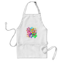 Abstract Paw Prints Apron