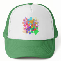 Abstract Paw Prints Hat
