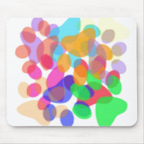 Abstract Paw Prints Mousepad