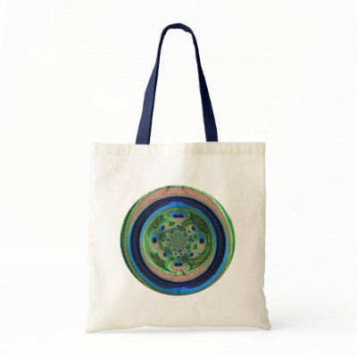 Abstract Peacock Tote Bag by ChristyWyoming
