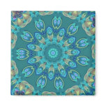 Abstract Peacock Feathers Magnets