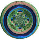 Abstract Peacock Ornament