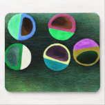 Abstract pencil and marker mouse pad