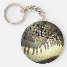 Abstract Piano Keychain