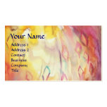 ABSTRACT PINK FUCHSIA YELLOW ARGYLES ,RED WAX SEAL BUSINESS CARD TEMPLATE