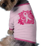 Abstract Pink Ribbon Products Pet Clothing