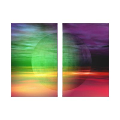 Abstract Poison Wrapped Canvas by digitaluniverses