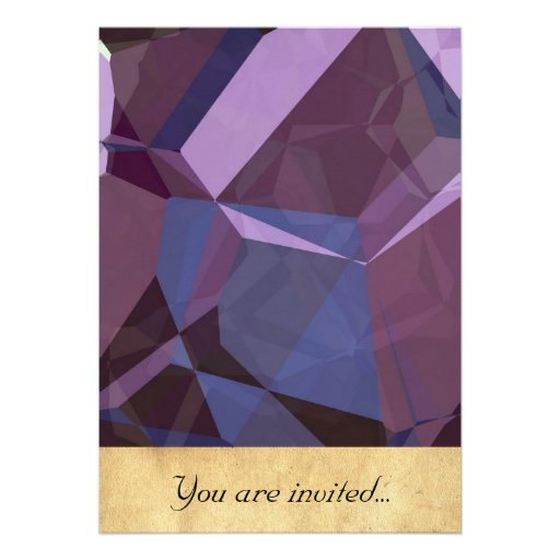 Abstract Polygons 242 Custom Invite