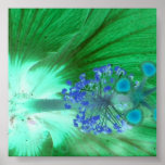 Abstract  poster blue/green posters