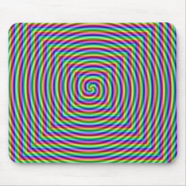 Abstract Psychedelic Swirl Squares