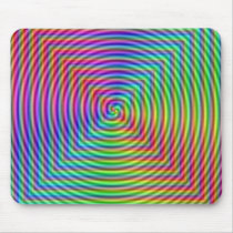 Abstract Psychedelic Swirl Squares
