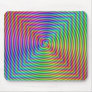 Abstract Psychedelic Swirl Squares Mouse Pads