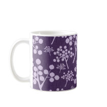 Abstract Purple Trees Mugs