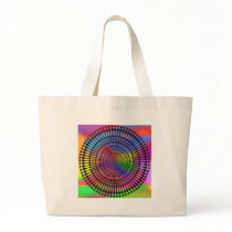 Abstract Radial Design: Tote Bags