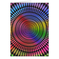 Abstract Radial Design: Greeting Card