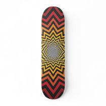 Abstract Radial Design: Custom Skateboard