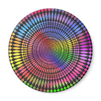 Abstract Radial Design: Refrigerator Magnets