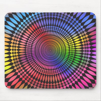 Abstract Radial Design: Mouse Pad by spiritswitchboard