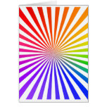 Abstract Radial Lines: Rainbow cards