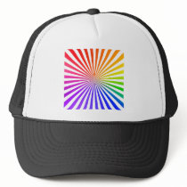 Abstract Radial Lines: Rainbow Hat