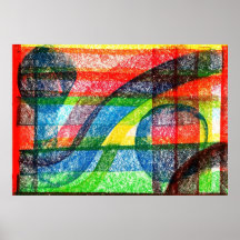 Abstract Rainbow Poster