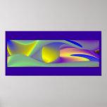 abstract rainbow poster