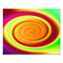 Abstract Rainbow Swirl Pattern Art Photo