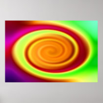 Abstract Rainbow Swirl Pattern