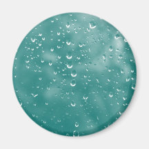 Abstract raindrops refrigerator magnet