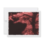 Abstract Red & Black Asian Tree invitations