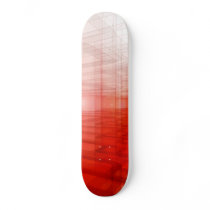 Abstract Red Construct: Skateboard