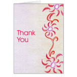 Abstract Red Floral Wedding Invitation