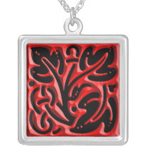 Abstract Red Ornament