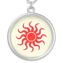 Abstract Red Sun