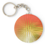 Abstract red tulip keychains