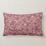 abstract red waves classic pillow