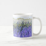 Abstract reeds In purple and white colours Coffee Mugs