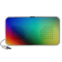 Abstract Retro Blue Speaker speakers