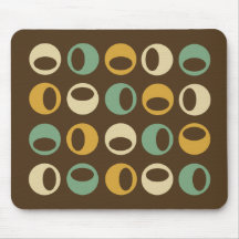 Abstract Retro Modern Spheres Mousepad