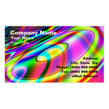 Abstract Retro Music CD Business Cards