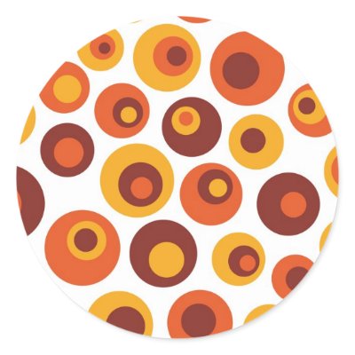 Abstract retro round by darrenwhi