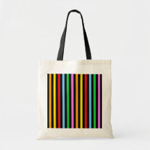 Abstract Retro Stripes Lines Red Blue Green Pink Bags