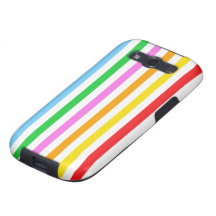 Abstract Retro Stripes Lines Red Blue Green Pink Samsung Galaxy SIII Cases
