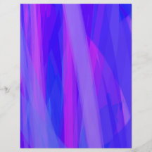 Abstract Ribbons of Blue and Violet Full Color Flyer