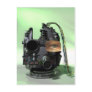 Abstract Robot Head Postcard