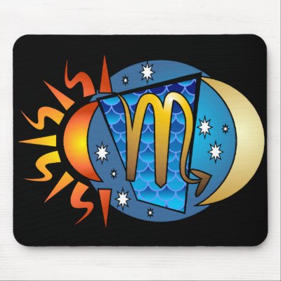 Abstract Scorpio Mousepad by YellowRoseGallery