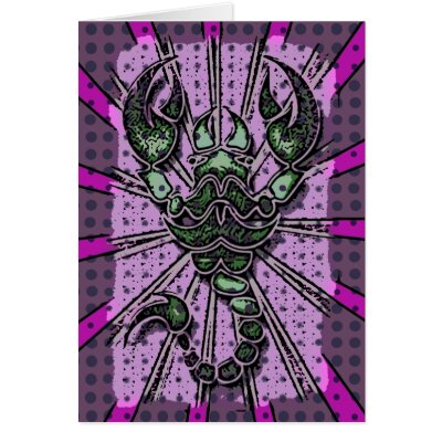 Abstract Scorpion Card by dgpaulart